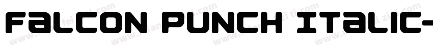 Falcon Punch Italic字体转换